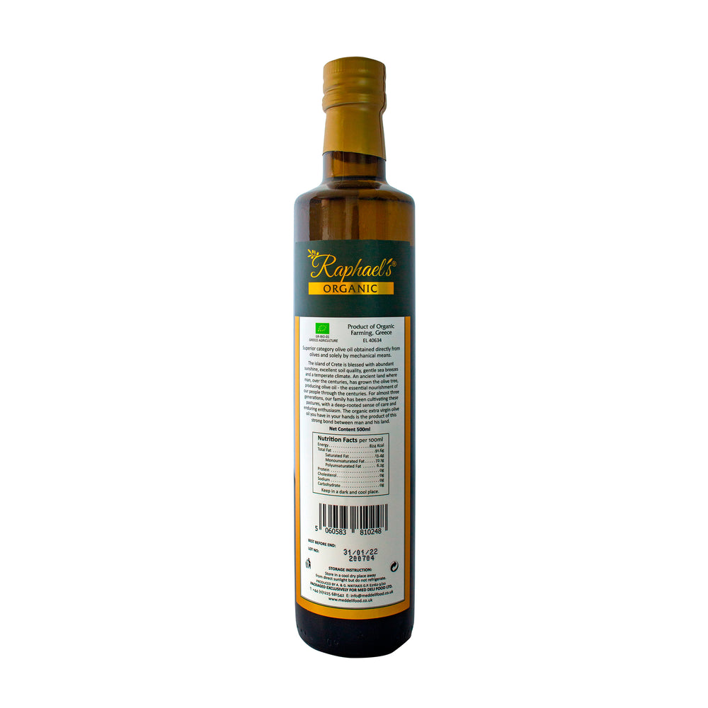 
                  
                    This superior category olive oil is created on the island of Crete.
                  
                