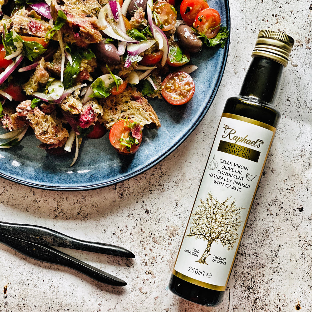 
                  
                    Extra Virgin Olive Oil infused with natural Garlic
                  
                